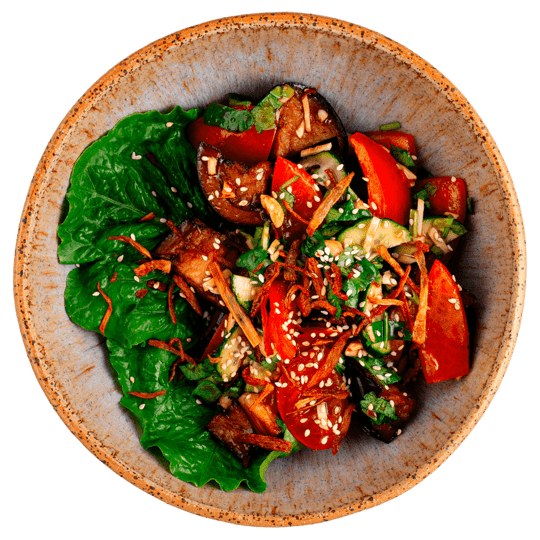 Салат из баклажанов по-шанхайски